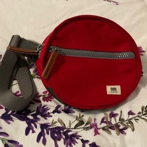 ORI London Red Round Crossbody/Fanny Bag